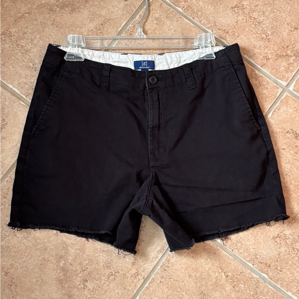 George Women’s Black Flat Front Shorts size 30